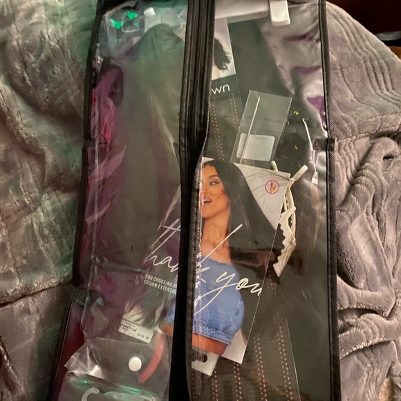 HiddenCrown Invisible Halo seamless blend extensions- dark brown 12’’ never worn - Picture 2 of 5